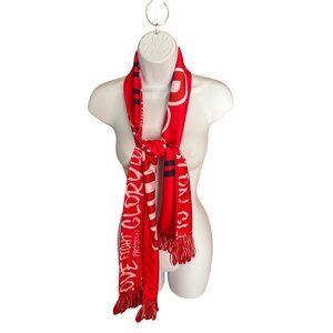 New York Red Bulls Soccer Scarf Red Polyester With Fringe 60" Fans & Sports Love